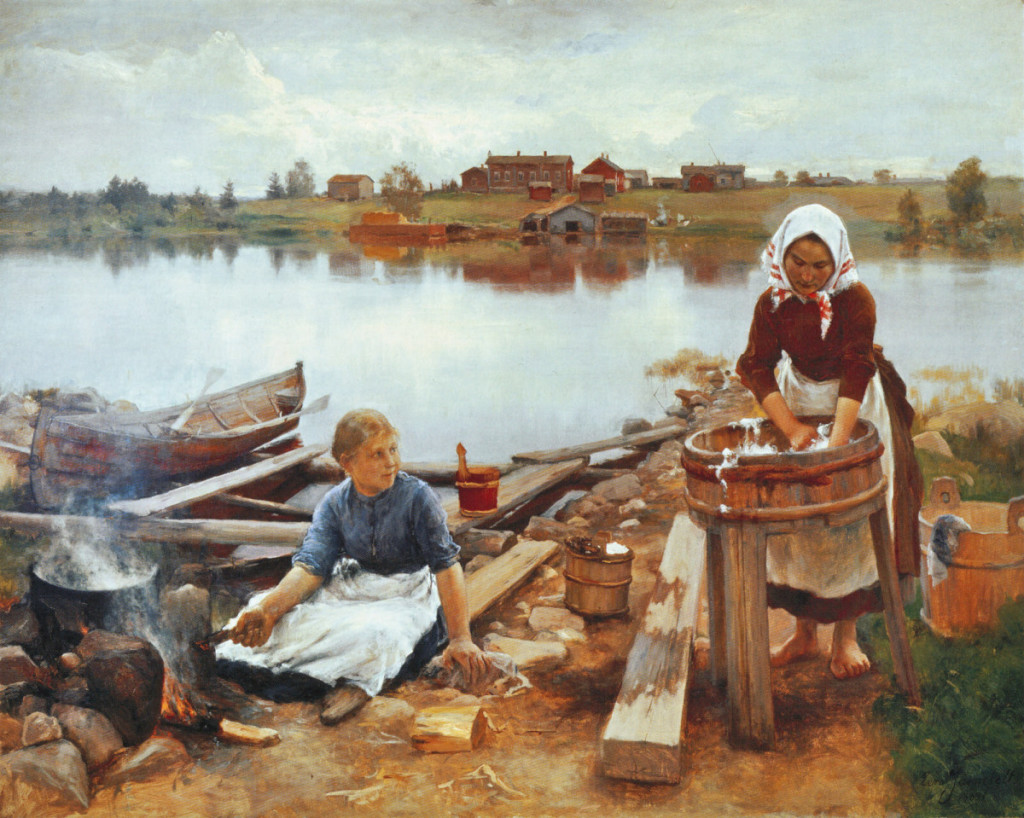 Eero Järnefelt, Pyykkirannassa 1889